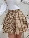 Falda estampada a cuadros