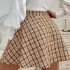 Falda estampada a cuadros