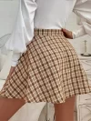 Falda estampada a cuadros