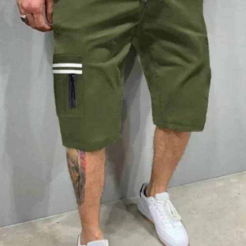 Short con cinta de rayas