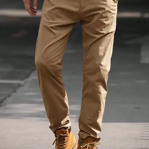 Pantalones rectos unicolor