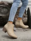 Zapato alto con cierre