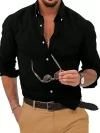 Camisa unicolor negra