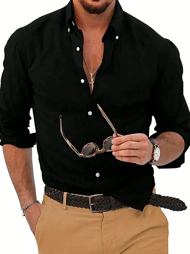 Camisa-unicolor-negra