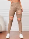 Jeans ajustados con aberturas