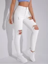 Jeans ajustados con aberturas