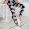 Legging a cuadros casual