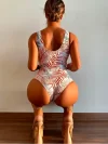 Traje de baño estampado